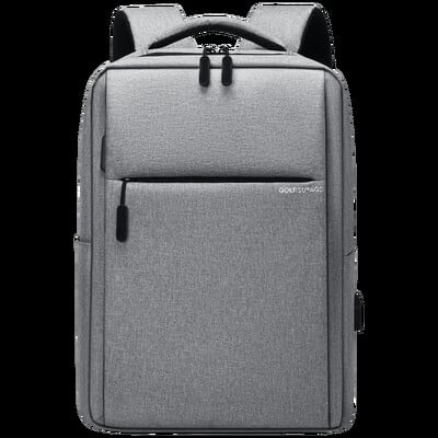 GOLF New Men kuprinė usb mokyklinė 15,6 colio verslo nešiojamojo kompiuterio kuprinė didelės talpos vandeniui atsparūs juodi kelioniniai krepšiai su usb įkrovikliu