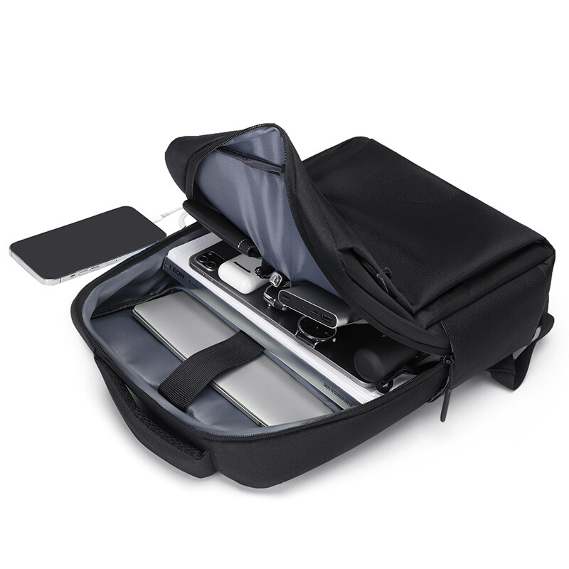 GOLF New Men kuprinė usb mokyklinė 15,6 colio verslo nešiojamojo kompiuterio kuprinė didelės talpos vandeniui atsparūs juodi kelioniniai krepšiai su usb įkrovikliu