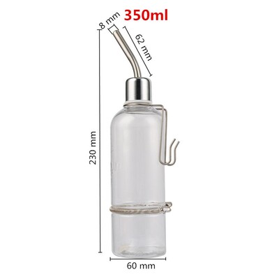 180ml/350ml fľaša na pitie pre malé domáce zvieratá, králiky, škrečky, morčatá, fontána na vodu, ježko Totoro, dávkovač napájačky, kŕmidlo
