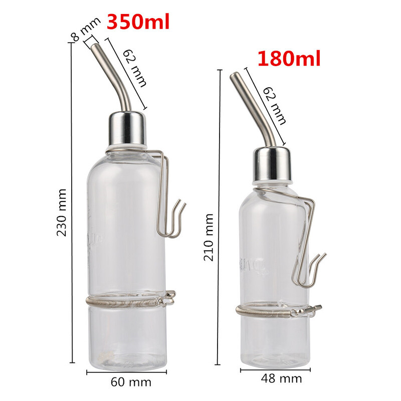 180ml/350ml fľaša na pitie pre malé domáce zvieratá, králiky, škrečky, morčatá, fontána na vodu, ježko Totoro, dávkovač napájačky, kŕmidlo