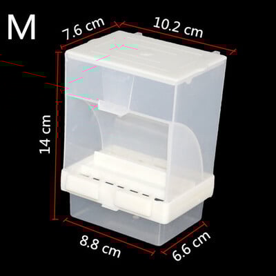 1 τεμ. Pet Bird Prevention Splash Food Container Paparot Hanging Automatic Feeder Bird Feeder Starling Tiger Skin Peony