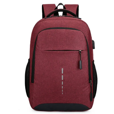Pánske batohy s veľkou kapacitou, jednoduché módne cestovné, študentské, počítačové, taška, Escolar, nabíjanie cez USB, mužské batohy