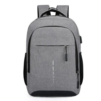 Pánske batohy s veľkou kapacitou, jednoduché módne cestovné, študentské, počítačové, taška, Escolar, nabíjanie cez USB, mužské batohy