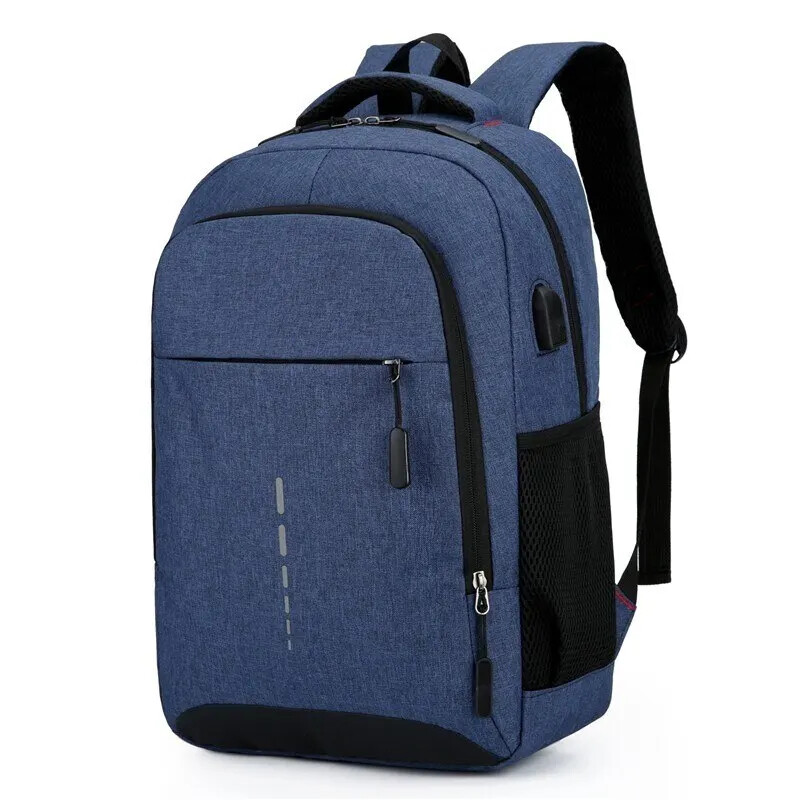 Pánske batohy s veľkou kapacitou, jednoduché módne cestovné, študentské, počítačové, taška, Escolar, nabíjanie cez USB, mužské batohy