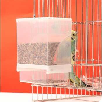 Parrot Automatic Feeders No Mess Bird Feeder Drinker Acrylic Seed Food Container Αξεσουάρ κλουβιού για μικρούς και μεσαίους παπαγάλους