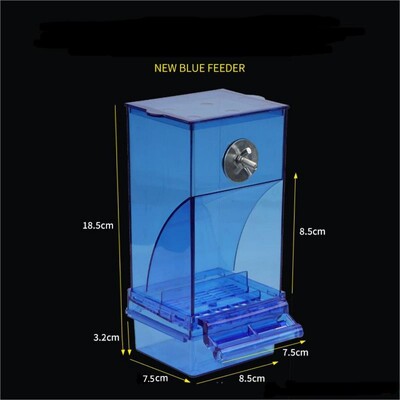 Papagáj automata etetők No Mess Bird Feeder Ivó Akril vetőmag ételtartó ketrec tartozékok kis és közepes papagájok számára
