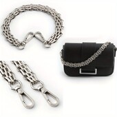 30-60-100-120cm 16mm leštená strieborná kovová retiazka na kabelku, náhradná retiazka na rameno, retiazka na kabelku crossbody, vlastnými rukami