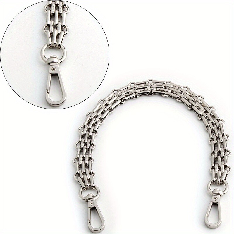 30-60-100-120cm 16mm leštená strieborná kovová retiazka na kabelku, náhradná retiazka na rameno, retiazka na kabelku crossbody, vlastnými rukami