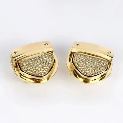 1/2 db Meetee Fashion Arany Fém zár Csattal Forgatható Zárak Záró Snap Clip csatok barkácstáska pénztárca hardver javítási kiegészítők