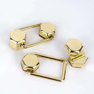 1/2 db Meetee Fashion Arany Fém zár Csattal Forgatható Zárak Záró Snap Clip csatok barkácstáska pénztárca hardver javítási kiegészítők