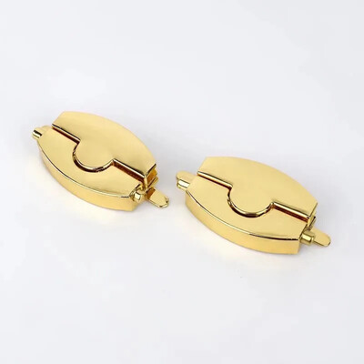 1/2 db Meetee Fashion Arany Fém zár Csattal Forgatható Zárak Záró Snap Clip csatok barkácstáska pénztárca hardver javítási kiegészítők