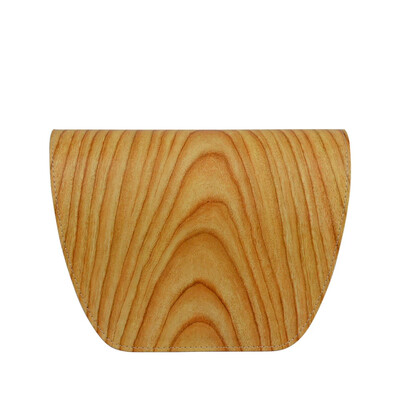 TANQU Νέο μοτίβο με κόκκους ξύλου PU Δερμάτινο κάλυμμα με πτερύγιο καπάκι Clamshell με μαγνητικό κούμπωμα κούμπωμα για Obag O Τσάντα τσέπης