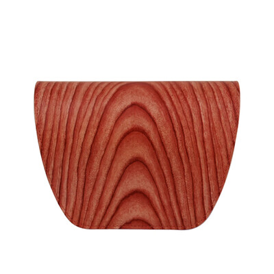 TANQU Νέο μοτίβο με κόκκους ξύλου PU Δερμάτινο κάλυμμα με πτερύγιο καπάκι Clamshell με μαγνητικό κούμπωμα κούμπωμα για Obag O Τσάντα τσέπης