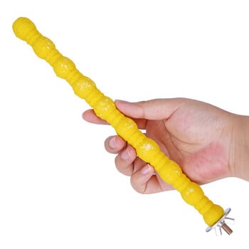 Pet Parrot Claw Grinding Stick Ξύλινο ραβδί Bird Perching Sand Parakeet Grinding Bar Teeth Bites Toy for Parrot Cage Accessories