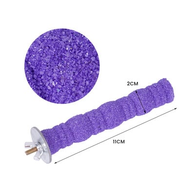 Kisállat papagáj karmos köszörűpálca Fa pálca madár ülve homokpapagáj köszörűrúd fogak harapása játék papagáj ketrec tartozékokhoz