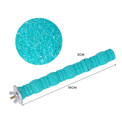 Kisállat papagáj karmos köszörűpálca Fa pálca madár ülve homokpapagáj köszörűrúd fogak harapása játék papagáj ketrec tartozékokhoz