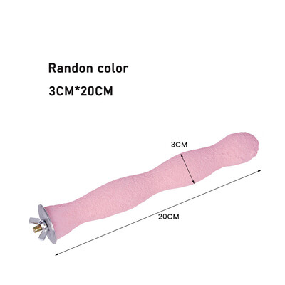 Kisállat papagáj karmos köszörűpálca Fa pálca madár ülve homokpapagáj köszörűrúd fogak harapása játék papagáj ketrec tartozékokhoz