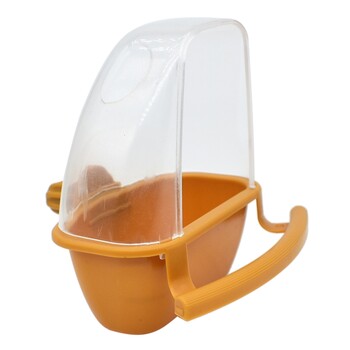 Bird Feeder with Perch for Cage Parakeet Dispenser No Mess Container G5AB