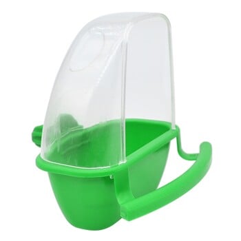 Bird Feeder with Perch for Cage Parakeet Dispenser No Mess Container G5AB