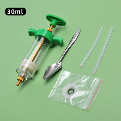 10ml/20ml/30ml/50ml/100ml Súprava na manuálne kŕmenie vtákov s hadičkami, kŕmenie anduliek a papagájov kovovou lyžičkou, rehydratačný prístroj