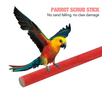 1 τεμ. Pet Bird Chew Toys Parrot Perches Stand Πλατφόρμα Κλουβί Παιχνίδι πόδι λείανση Clean Toys Παπαγάλος Scrub Stick