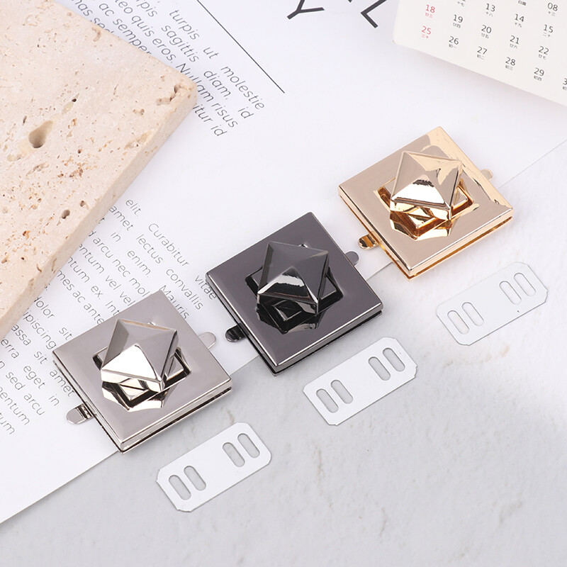 3,0 cm štvorcový tvar spony otočný zámok otočný zámok pre DIY ženy taška kabelka cez rameno kabelka hardvér batožina tašky príslušenstvo