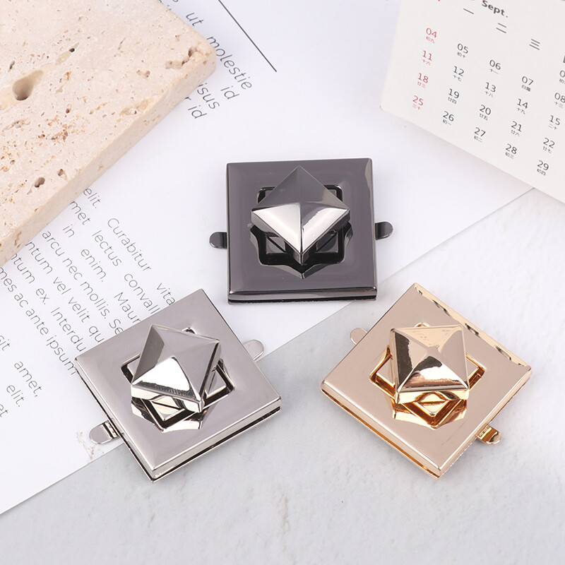 3,0 cm štvorcový tvar spony otočný zámok otočný zámok pre DIY ženy taška kabelka cez rameno kabelka hardvér batožina tašky príslušenstvo