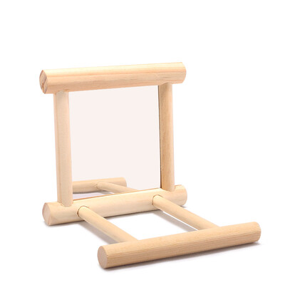 Paukščių veidrodinis žaislas su ešerių stovu, skirtu papūgos papūgos papūgos papūgos kakadui Conure Finch Lovebird Kanarų ara Amazonės kakadu