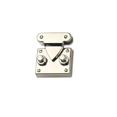 Fém tartós kapocs, forgatható zár, négyzet alakú, csavaros zár barkácsoláshoz kézitáska táska táska táska poggyász hardver zárható táska alkatrészei kiegészítők