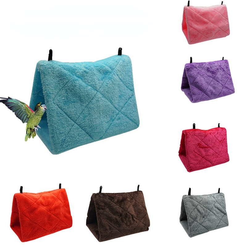 2023 Kisállat madár papagáj ketrecek meleg függőágy kunyhó sátor divatos ágy akasztós barlang alváshoz és kikeléshez ketrec dekoráció madárház