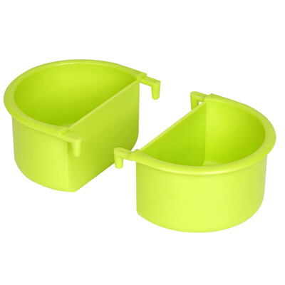 2/1 darabos madáretető edény Könnyen felszerelhető madárketreces etetőtál kisállatoknak Budgie Papagáj papagájok Lovebirds