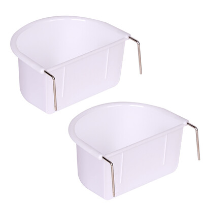 2/1 darabos madáretető edény Könnyen felszerelhető madárketreces etetőtál kisállatoknak Budgie Papagáj papagájok Lovebirds