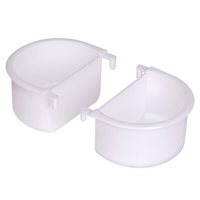 2/1 darabos madáretető edény Könnyen felszerelhető madárketreces etetőtál kisállatoknak Budgie Papagáj papagájok Lovebirds