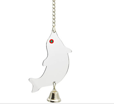 1 db kisállatjáték tükör Szórakoztató játék kakaspapagájoknak kis madarak papagájok kisállat papagájok mászás kültéri beltéri függő kisállat kellékek