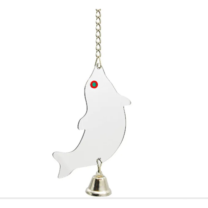 1 db kisállatjáték tükör Szórakoztató játék kakaspapagájoknak kis madarak papagájok kisállat papagájok mászás kültéri beltéri függő kisállat kellékek