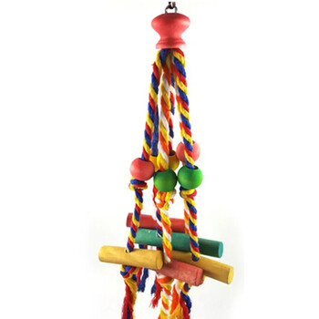 Pet Bird Chewing Toy Βαμβακερό σχοινί Παπαγάλος Παιχνίδι Bite Bridge Bird Tearing Toys Cockatiels Training Hang Swings Birds Cage Supplies