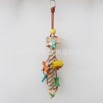 Natural Straw Parrot Toy Bird Perch Chewing Toy Parakeet Toy Bird Cage Accessories Jaulas Para Pájaros 앵무새 장난감 Jouets Oiseaux