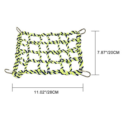 Kisállat Függőágy Játék Hörcsög Mókus Kölyök Háló Kötélház Erkély Függőágy Színes Szövés Mászó Háló Papagáj madárháló