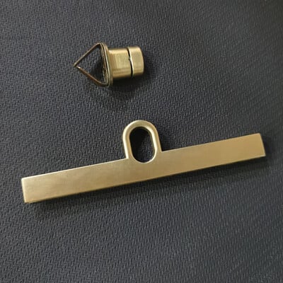 Krepšys senovinis metalinis užsegimas, pasukamas spynos pasukamas mygtukas, skirtas „pasidaryk pats“ rankinei.