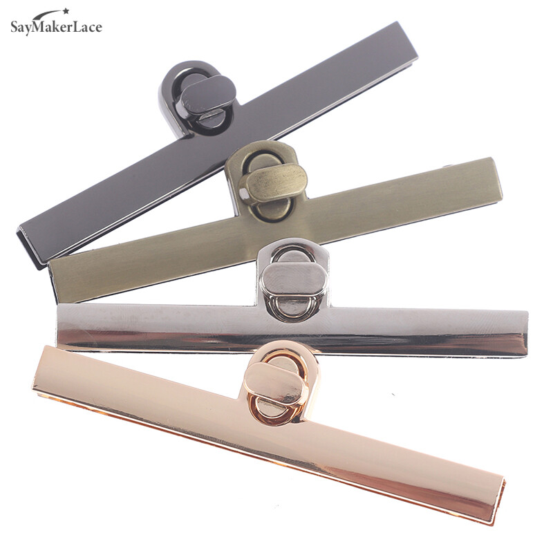 Krepšys senovinis metalinis užsegimas, pasukamas spynos pasukamas mygtukas, skirtas „pasidaryk pats“ rankinei.