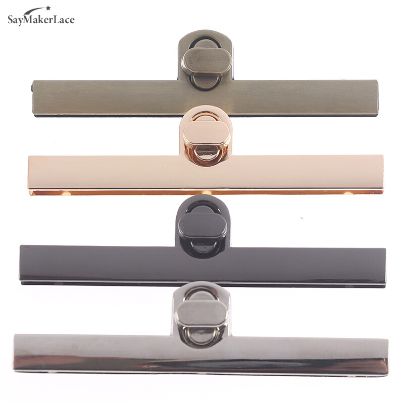 Krepšys senovinis metalinis užsegimas, pasukamas spynos pasukamas mygtukas, skirtas „pasidaryk pats“ rankinei.