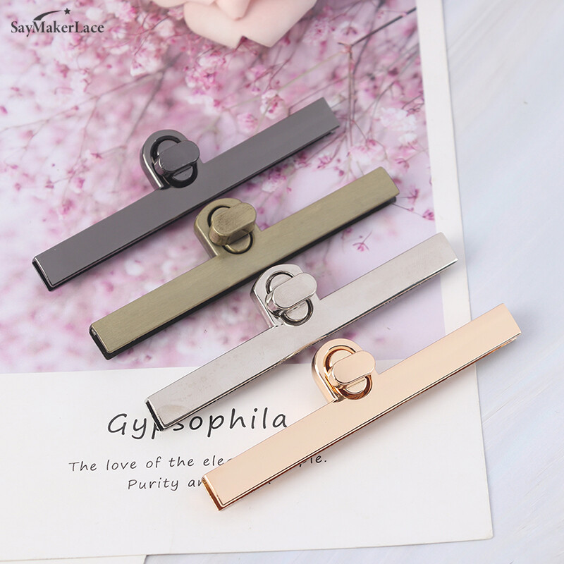 Krepšys senovinis metalinis užsegimas, pasukamas spynos pasukamas mygtukas, skirtas „pasidaryk pats“ rankinei.