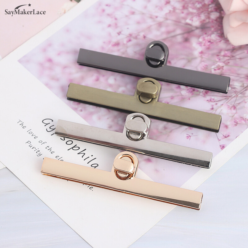 Krepšys senovinis metalinis užsegimas, pasukamas spynos pasukamas mygtukas, skirtas „pasidaryk pats“ rankinei.