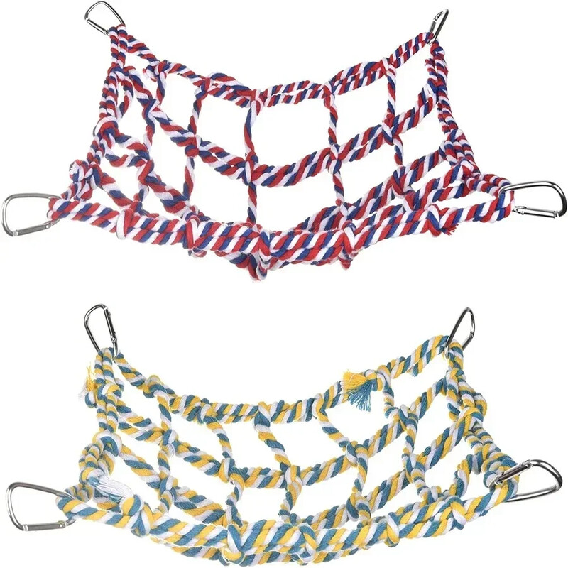 Paukščių tinkleliai Papūgos žaislai Nailono virvė Papūgos kabantys pagalvėlės Žaislai Papūgos kramtymo treniruokliai Paukščių reikmenys Paukščių narvų priedai