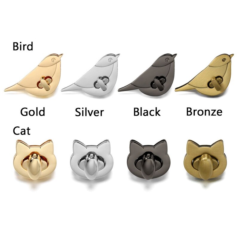 Metalinis krepšys, pasukamas užraktas, skirtas „pasidaryk pats“ dekoravimui. Oda amatai Mieli katės/paukščių užsegimai Užraktai Rankinė Pečių krepšiai Aparatūros puošybos priedai