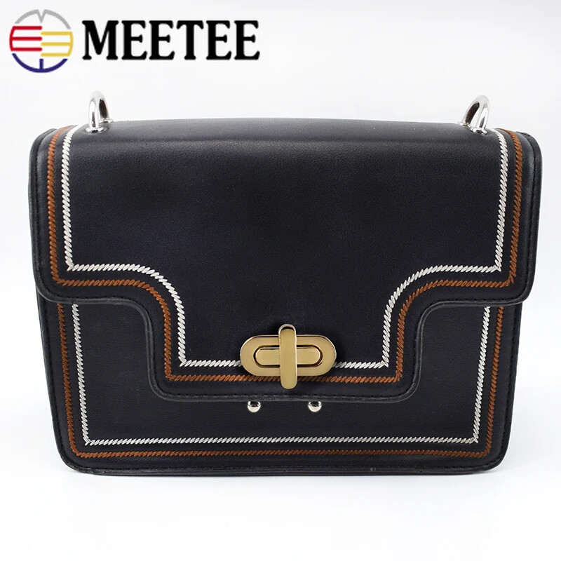 2/4 vnt. Meetee 42*18/34*16 mm krepšys, pasukamas užraktas, metalinės piniginės rankinės dekoras, užsegamas užsegimas, „pasidaryk pats“ aparatūros priedai