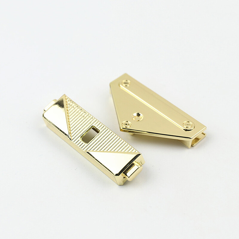 1db Fém Forgatható Lock Fashion Tartós csavaros zárkapocs barkács kézitáska táska táska táska csomagtartó hardver zárható táska alkatrészei kiegészítők