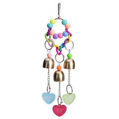 Jucării pentru păsări, agățat cu clopoțel, design practic, jucărie mare papagal, jucărie robustă pentru păsări, design cu cârlig, jucării de mestecat Budgies Игрушки Для Попугаев
