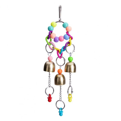 Jucării pentru păsări, agățat cu clopoțel, design practic, jucărie mare papagal, jucărie robustă pentru păsări, design cu cârlig, jucării de mestecat Budgies Игрушки Для Попугаев