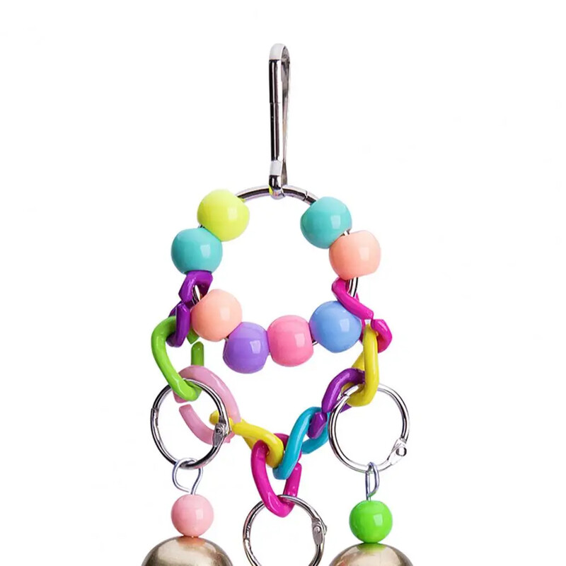 Paukščių žaislai Kabantys Praktiškas varpelio dizainas Didelės papūgos žaislas Tvirtas paukščių žaislas, kabliukas, kramtomieji žaislai, papūgėlės Игрушки Для Попугаев